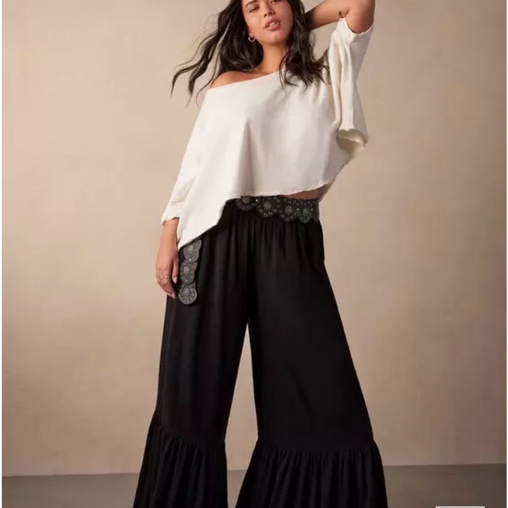 Torrid Black Wide-Leg Pants